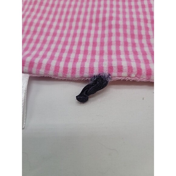 Snooze Baby Security Blanket Pink  And Pink and White Checkered Blanket Lovey - Picture 9 of 12